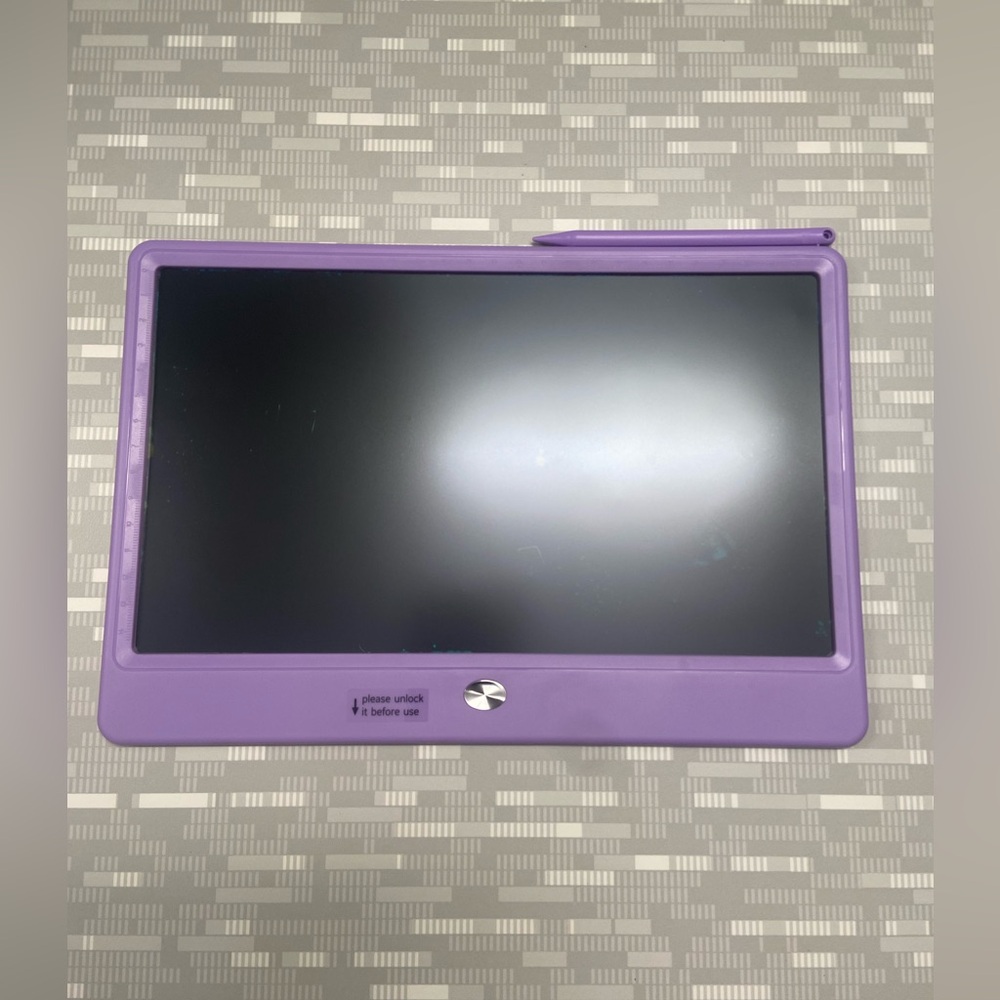 Purple LCD Writing Tablet with Stylus